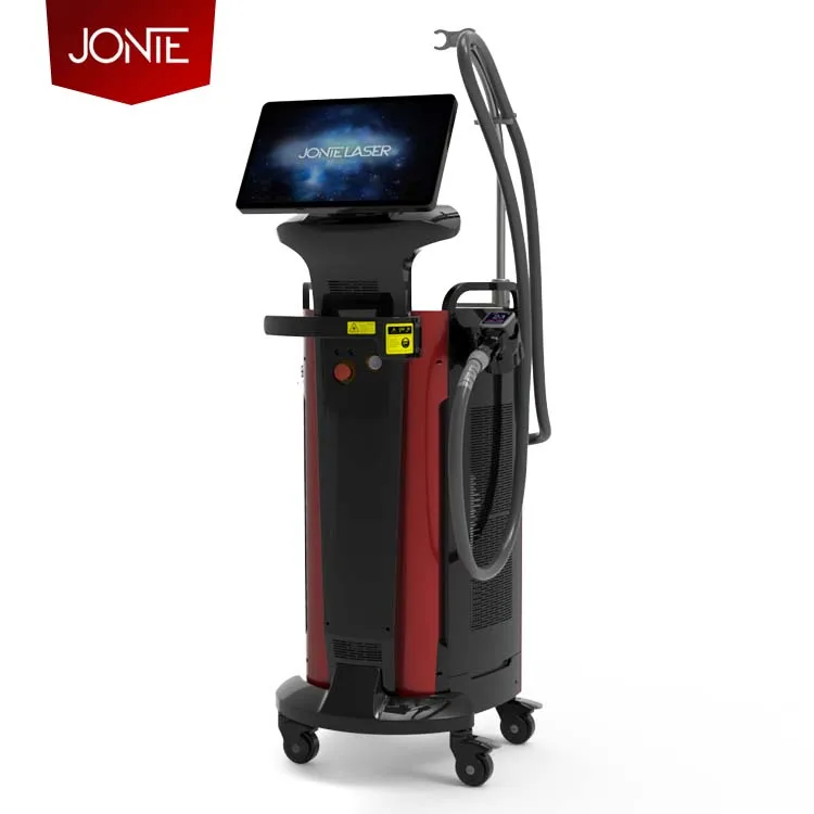 Профессиональный Jonte 755nm 808nm 1064nm диод лазерная эпиляция 808 диодный лазер машина