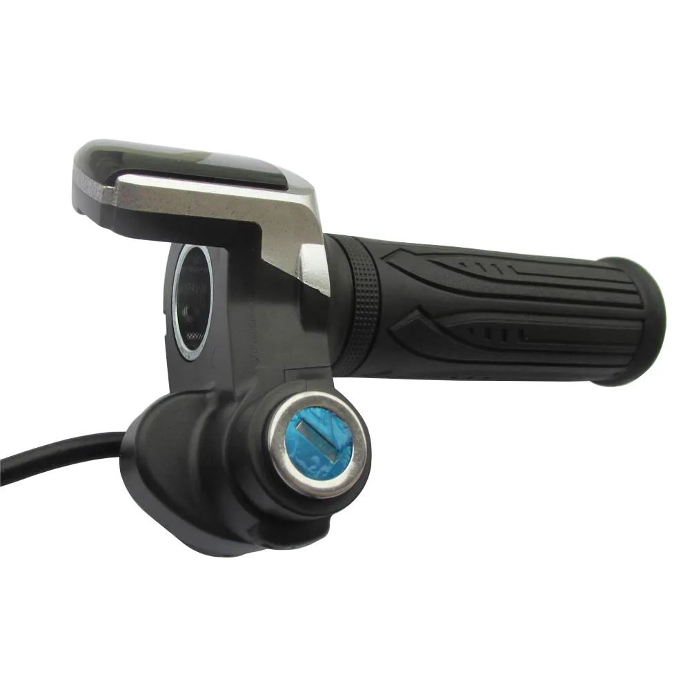 24V 36V 48V Electric Bicycle/Scooter e-bike Parts Twist Throttle Accelerator Gas with LCD Display and Key Lock