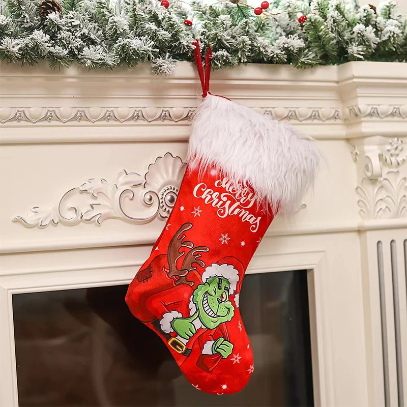 christmas elf plush doll toy stocking kit soft minia knitted stocking christmas elf christmas stockings