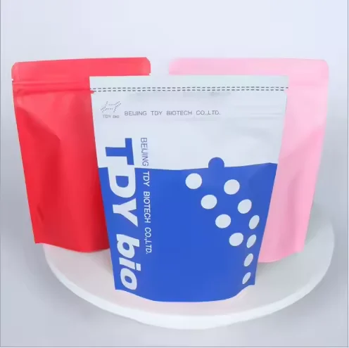 Factory Wholesale Moisture-Proof Doypack Stand Up Pouch Brown Kraft Paper Clear Window Zip Lock Plastic Bag Tea Snacks Plain