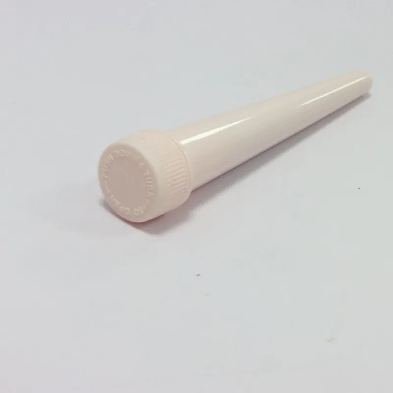 cigar packaging Child Resistant Plastic Conical Cone Tubes 120mm Pop Top Holder Tube Pop Top Pre Rolling Tube