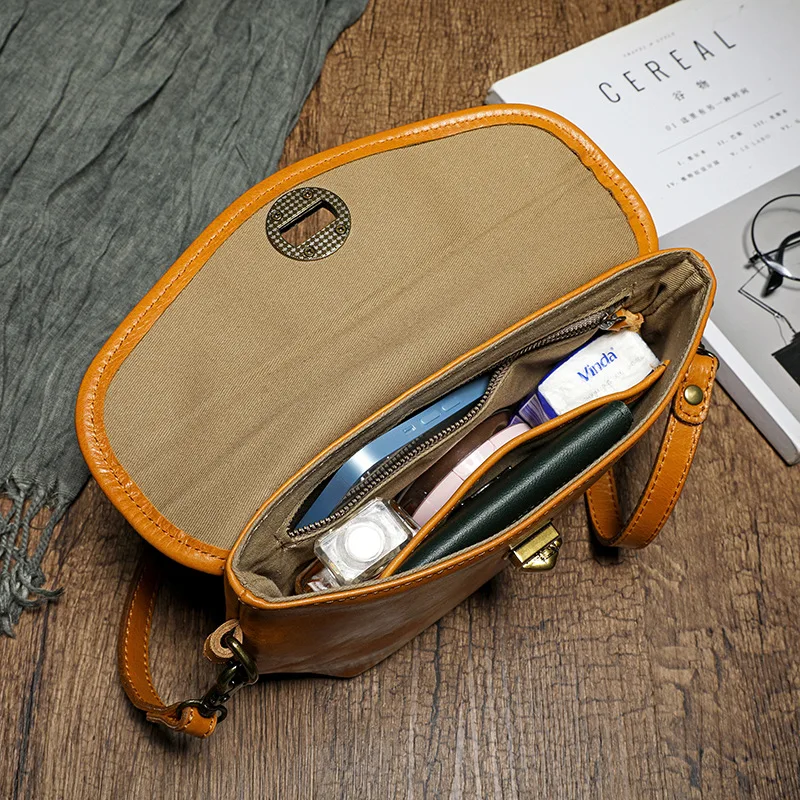 New stylish Leather messenger bag - Small Crossover Long Over the Shoulder leather Sling bag for Womens Purses and Handbags