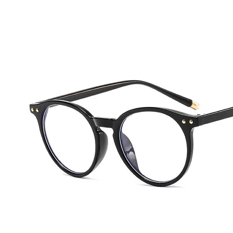 LBAshades 3375 Модная японская Корейская женская круглая оправа большая металлическая против синего света близорукая очки унисекс