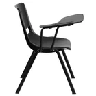Training chair adjustable armrest classroom school folding study student chair with writing pad