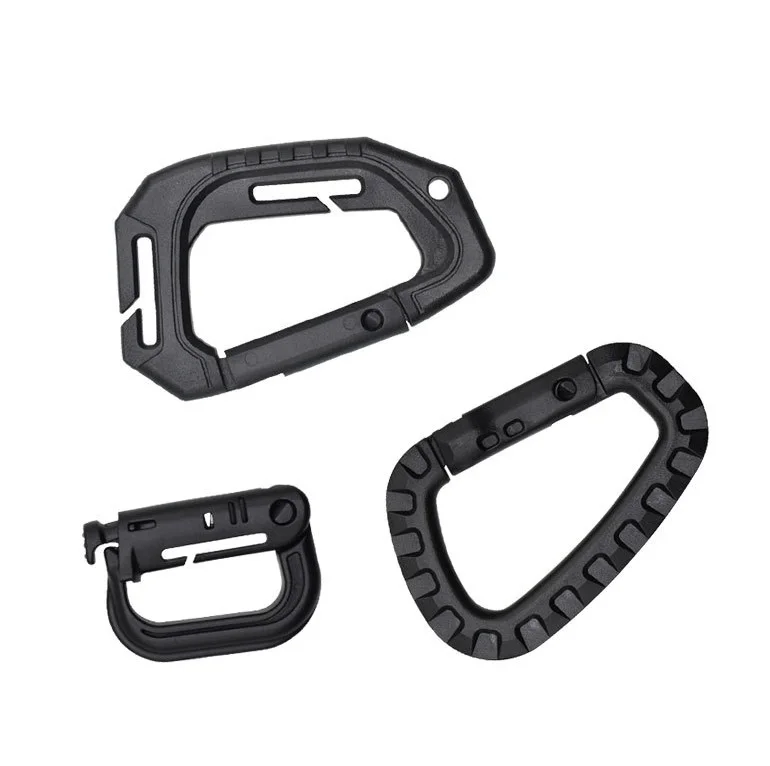 Factory Ready Stock Outdoor Backpack Mountaineering Buckle Quick Release Hook Plastic Mountaineering Hook D-shaped Lock