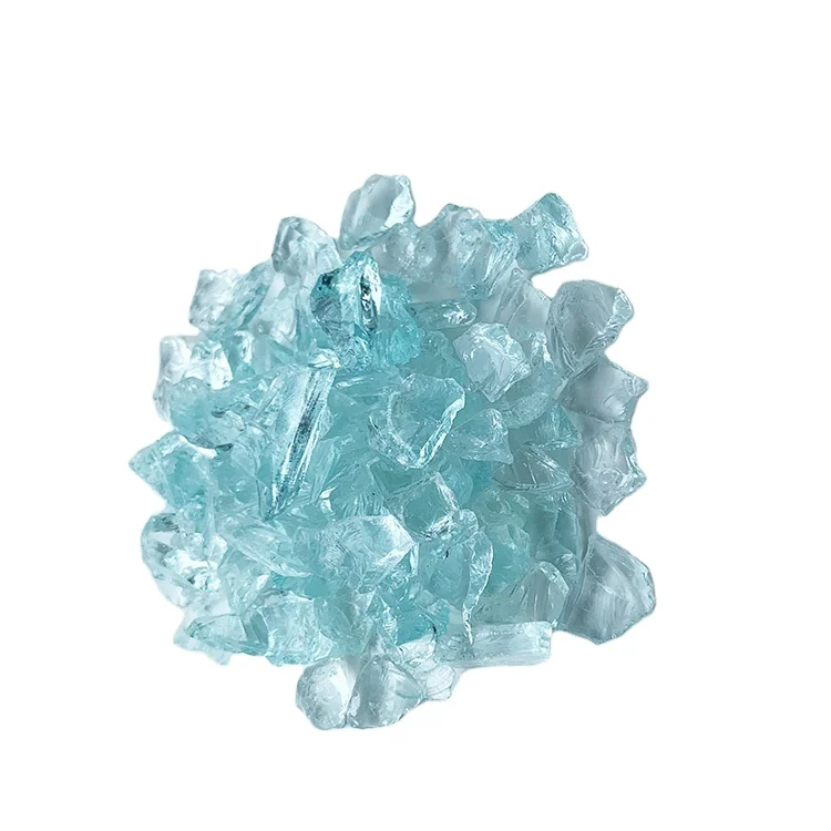 Crushed recycled decorative colored broken sand glass