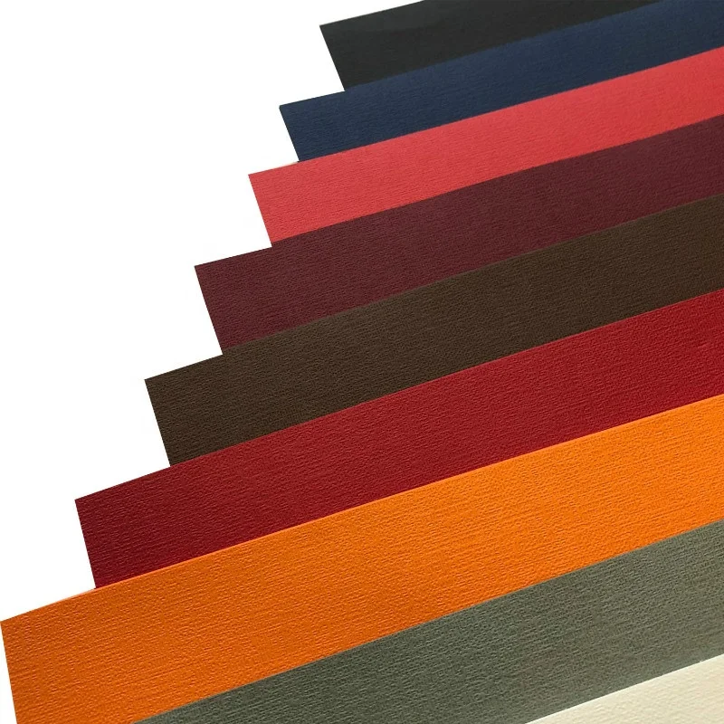 HC Custom printed high quality pure color Linen lines embossed gift wrapping paper roll