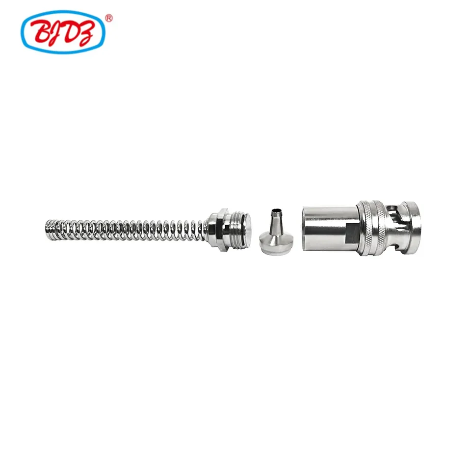 Manufacturer supply Triax BNC 1553B TRB Connector with TRX142 Cable Connector with Spring Protection RF Coaxial Connector