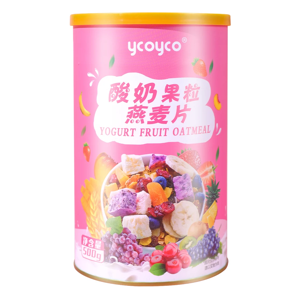 ycoyco 500g cereals sold in China Yogurt mixed fruits bake oatmeal (1600606626210)