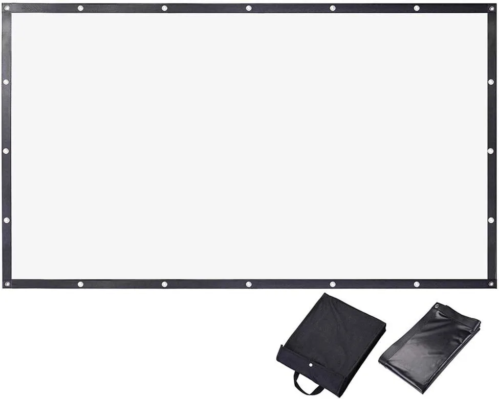 Best Projector Screen Of Various Sizes,Simple Table Screen Indoor and Outdoor Projection Screen for Movie or Office Presentation