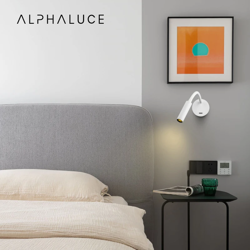 Hotel Reading Light Surface Mounted Bed Room White Wall Lighting Indoor Reading Wall Lamp