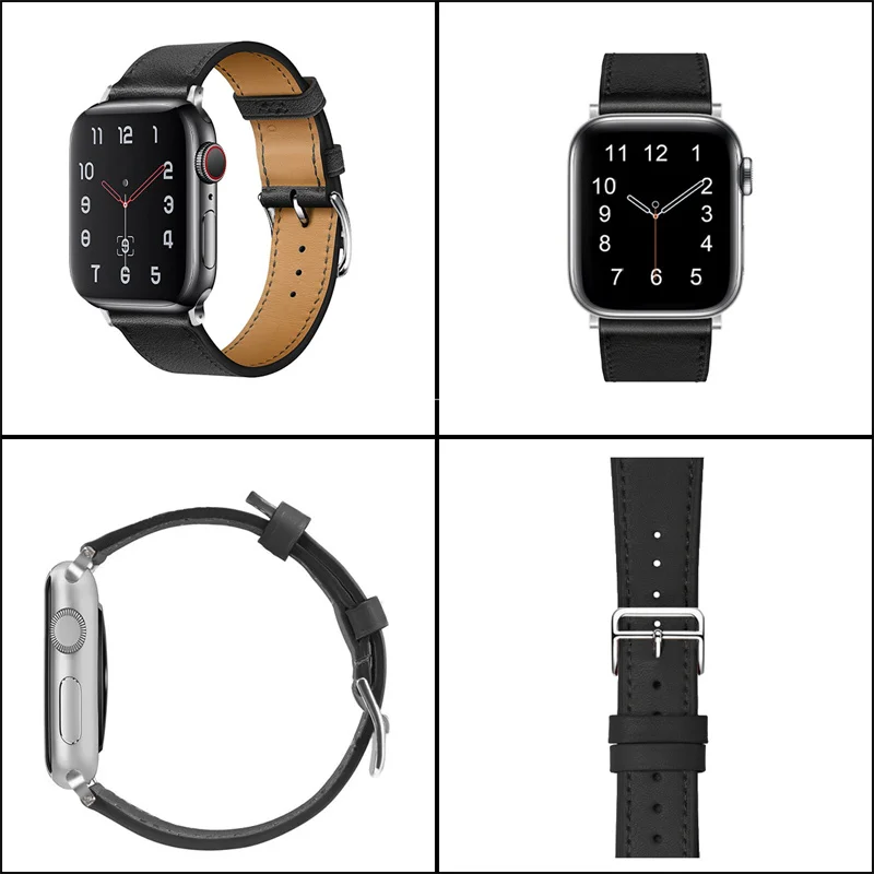 Ремешок сменный из натуральной кожи для Apple Watch Ultra SE2 SE Series
