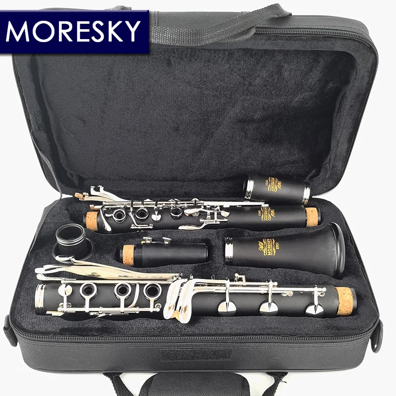 Boehm system clarinet G Tune clarinet nickel plated keys MORESKY E901