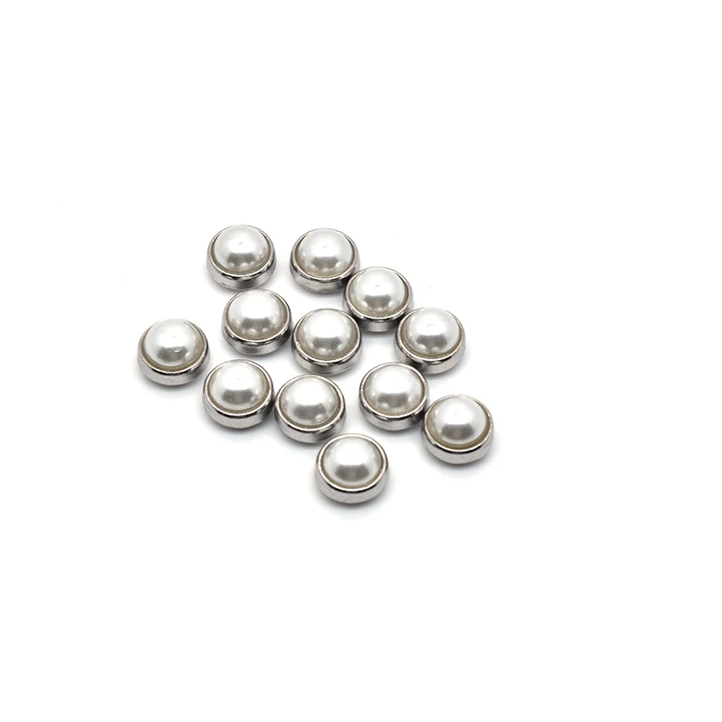 10 mm rhinestone crystal  jeans rivets artificial rose gold pearl rivets studs spike for belts pants shoes bags