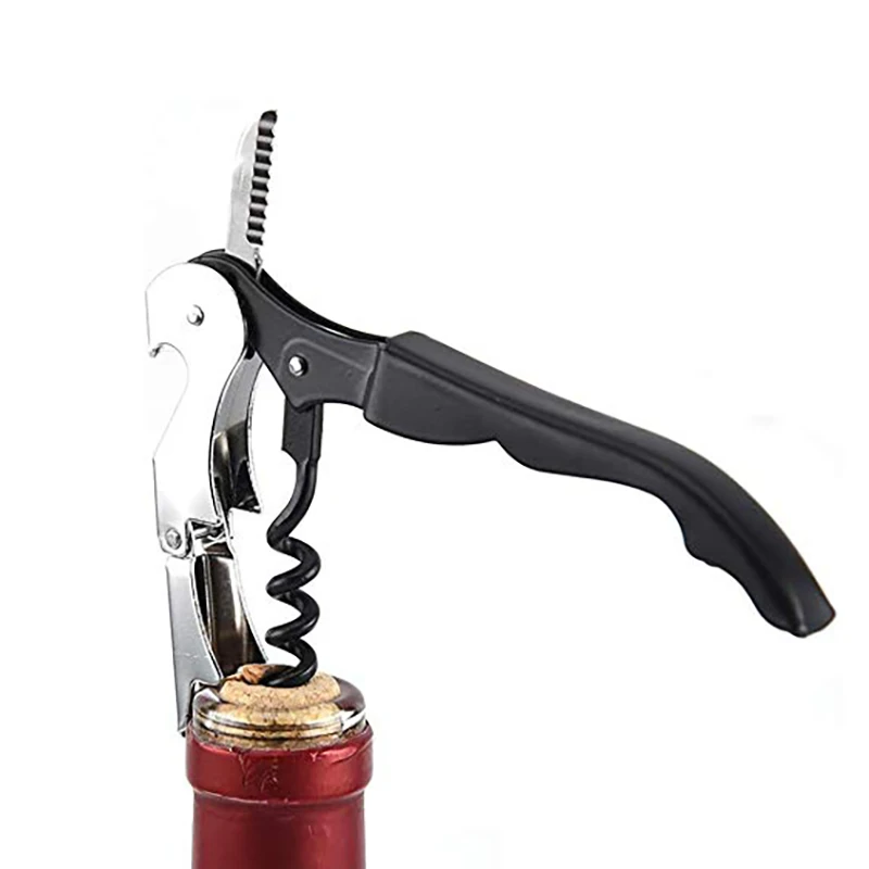 
Waiters Lever Corkscrew Custom Logo Manual Red Wine Bottle Opener 