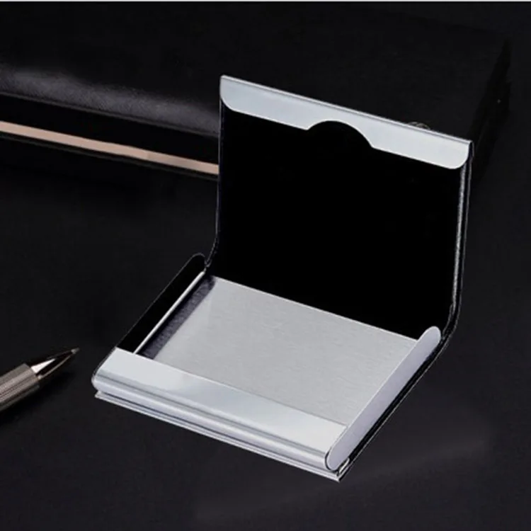 Factory price metal leather business card holder wear-resistant business card holder
