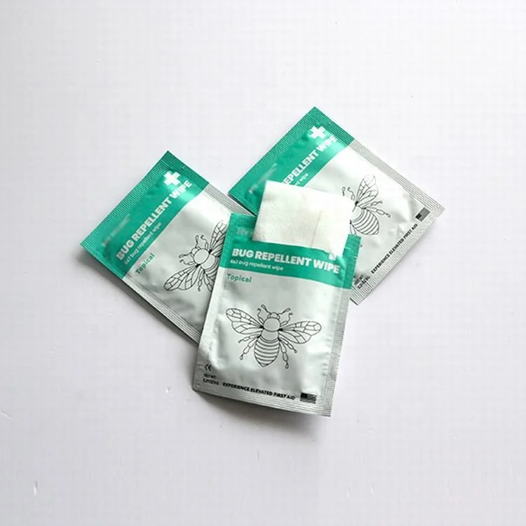 No pesticides no irritation portable summer outdoor natural mosquito repellent wipes for outdoor