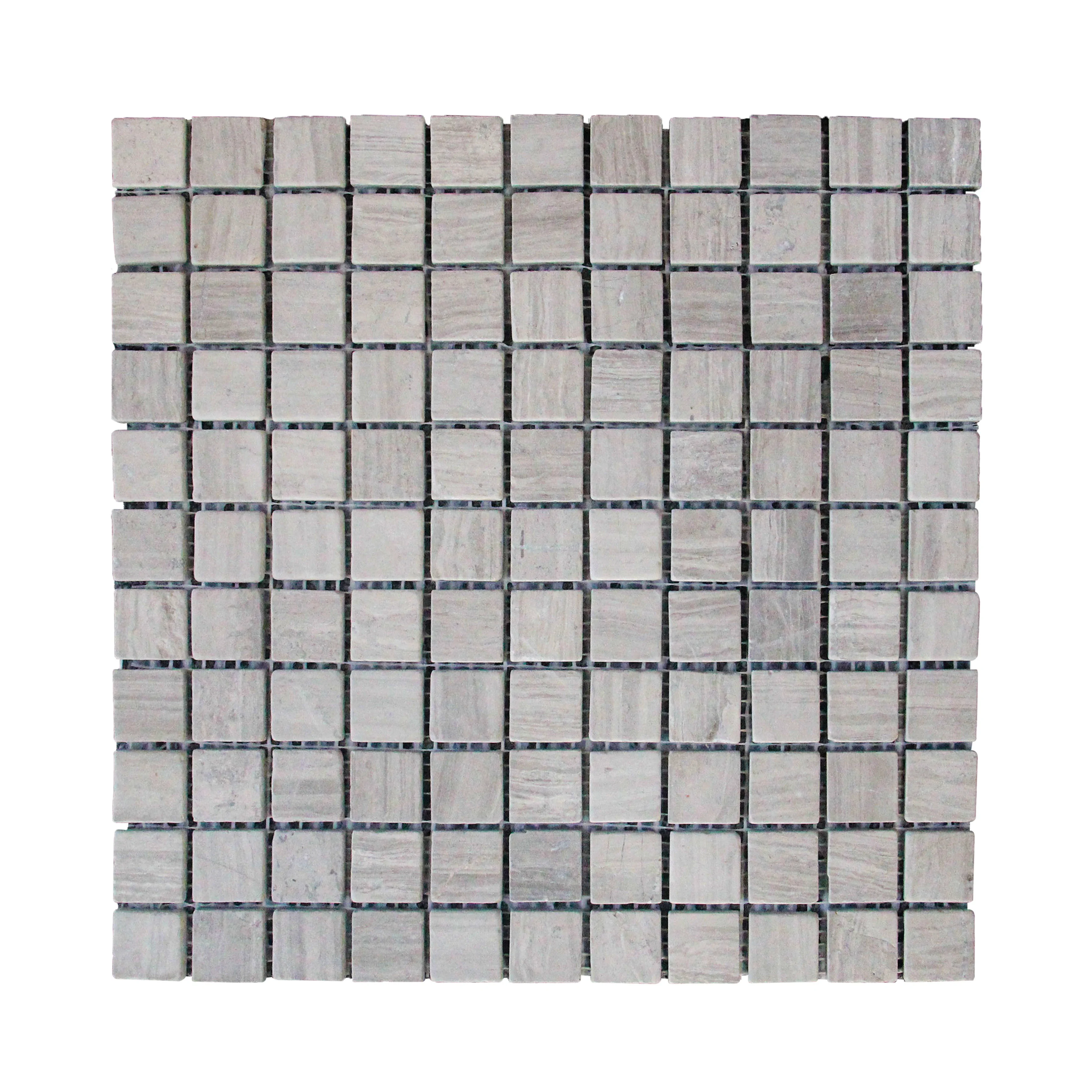 Cheap Price Waterproof Marble Floor Tile Square Wooden Marble Mosaic Tile