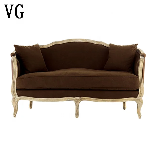 Solid wood frame love seat sofa contemporary hotel furniture sofa set design rattan sofa set
