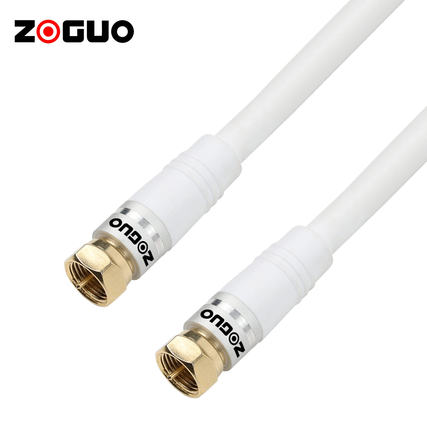 New Style F Connector Coaxial Gold Plated Connectors RG6 Digital Audio Video Cable