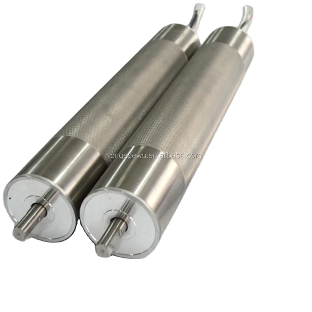 Double Grooved conveyor Roller O belt drive conveyor roller drum motor