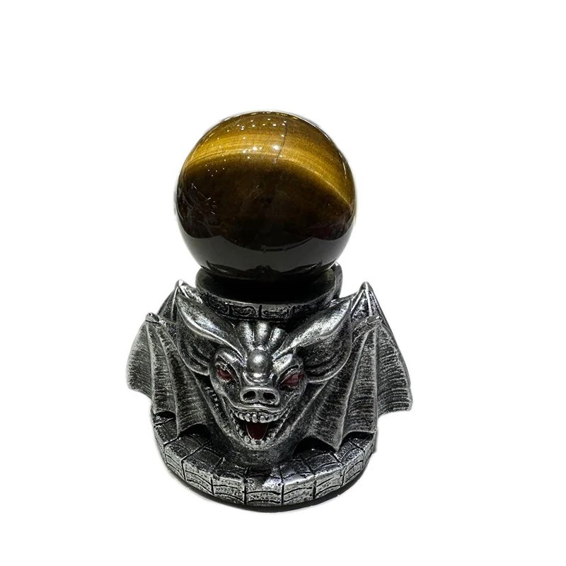 Wholesale natural crystal ball high quality yellow tiger eye stone quartz  crystal sphere for home decoration