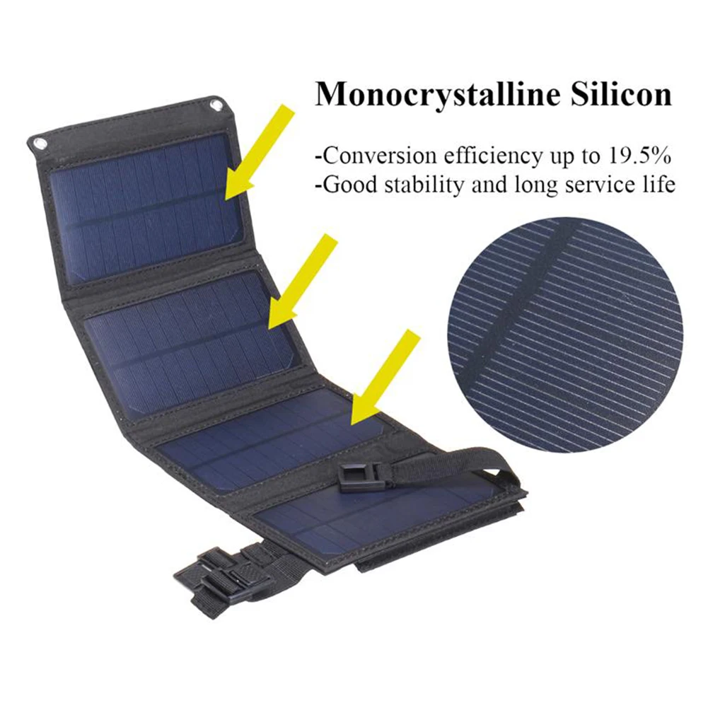 Lightweight Portable Solar Panel Foldable Waterproof Emergency Solar Panel Phone Charger 40W 60W 80W Outdoor Solar Panel 20W