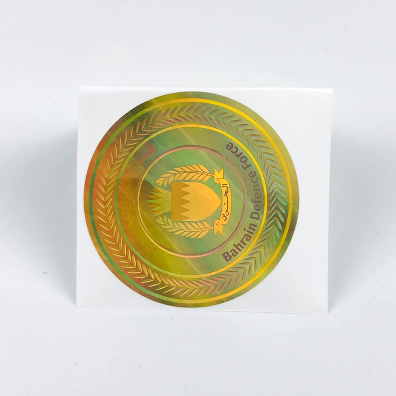 Custom 3D Hologram Label  3D hologram sticker security holographic label golden hologram label printing