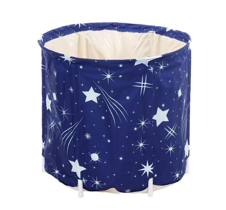 Portable Bathtub Folding Bath Bucket Thicken Shower Barrel Large Adult Tub Baby Swimming Pool Insulation Family Bathroom SPA Tub