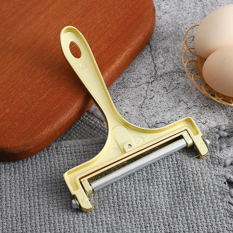 Wholesale Kitchen Gadget Hand Held Cheese Cutter Cheese Slicer With Adjustable Thickness-Wire Cheddar Cheese