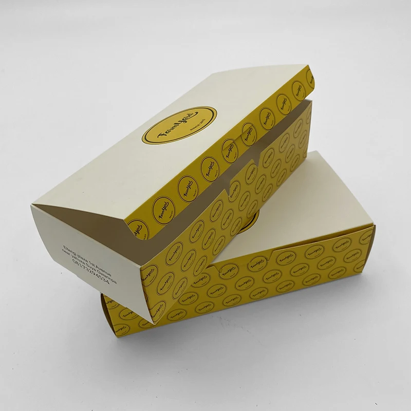 Bakery Donut Packaging Boxes Eco Friendly Food Grade Paper Candy Box Custom Rectangle Cake Cupcake Boxes