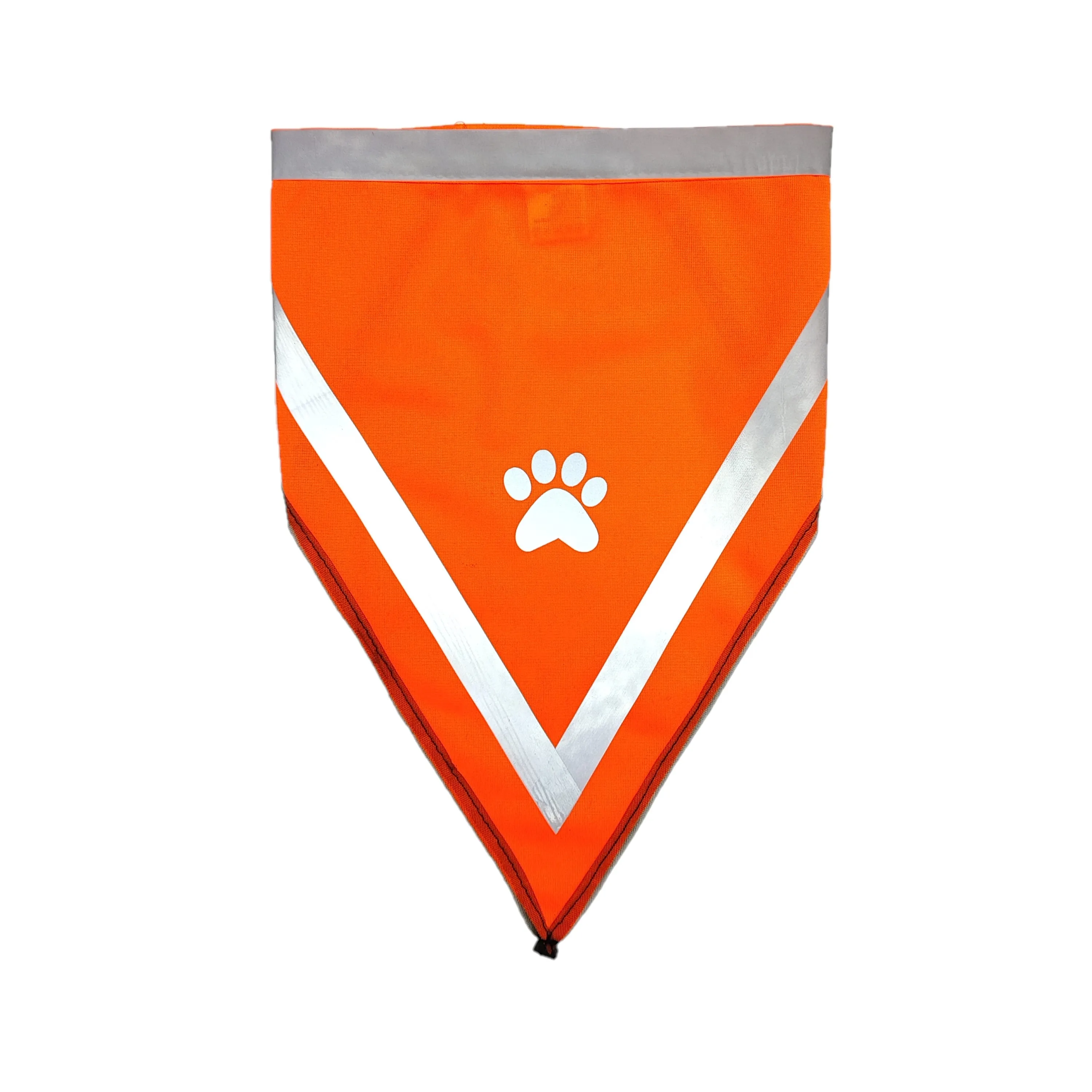 2023 Outdoor  Dog Bandana Pet Accessories Scarf Towel Print Dog Hand With Reflective Strips Green Red