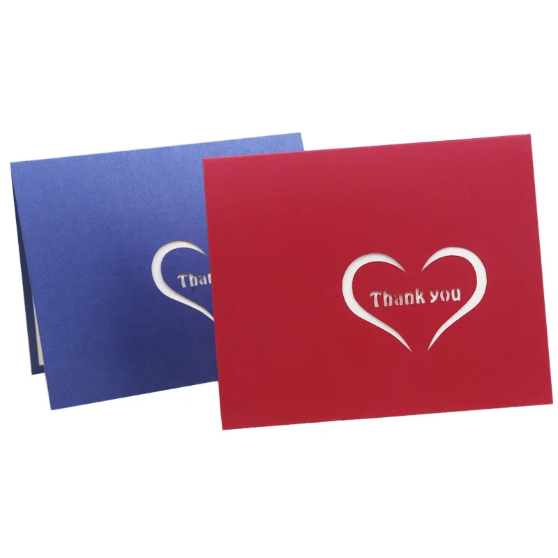 Handmade Thank You 3d  Pop Up Card  Custom Flower Paper Kinds Invitation Gift Holiday Greeting Card