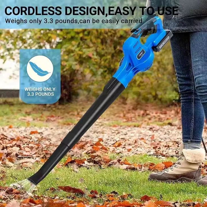 High Pressure Air Blower Leaf Blower Machine 18v Li-ion Battery Power Rechargeable Mini Cordless Electric Snow Leaf Blower