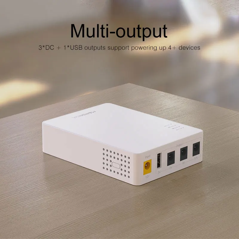 MARSRIVA Odm Oem перезаряжаемый мобильный телефон 10000 мАч 5 В 9 12 Мини DC UPS kp3 Mini ups для Wi-Fi маршрутизатора