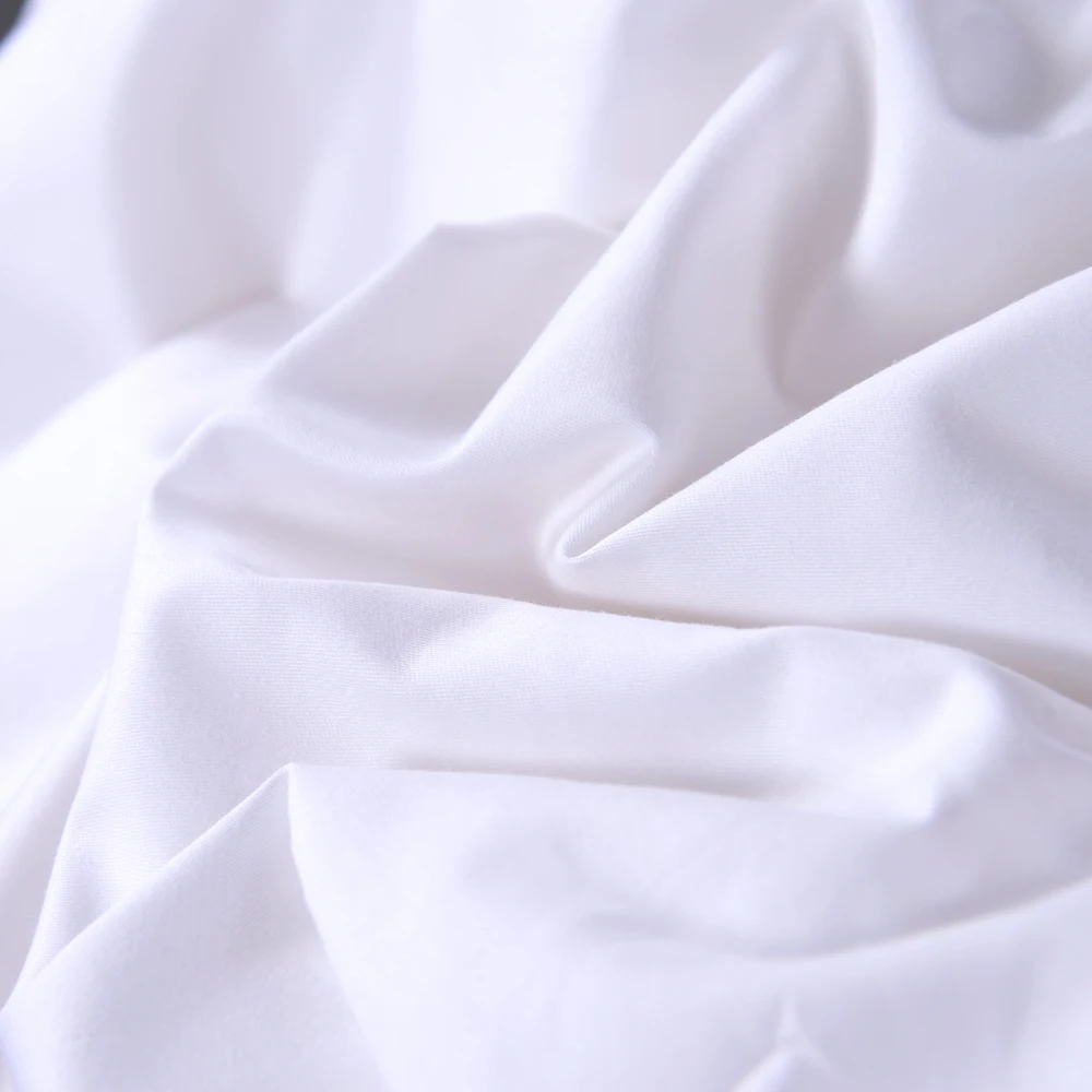 100% cotton 200TC 40*40 110*90 bleached white mercerized fabrics for bedding