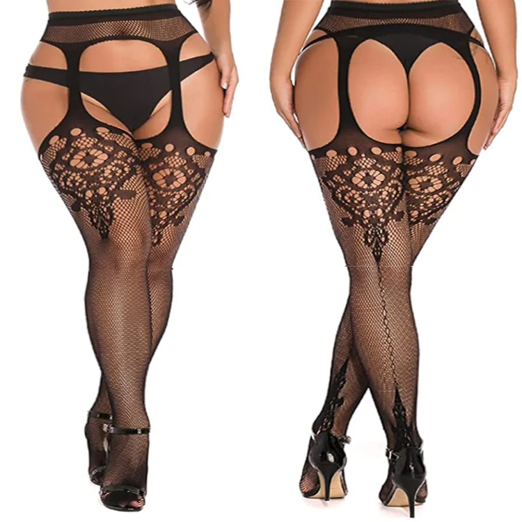 Factory Price Plus Size Thigh High Fishnet Stockings Women Fishnet Stockings Girls
