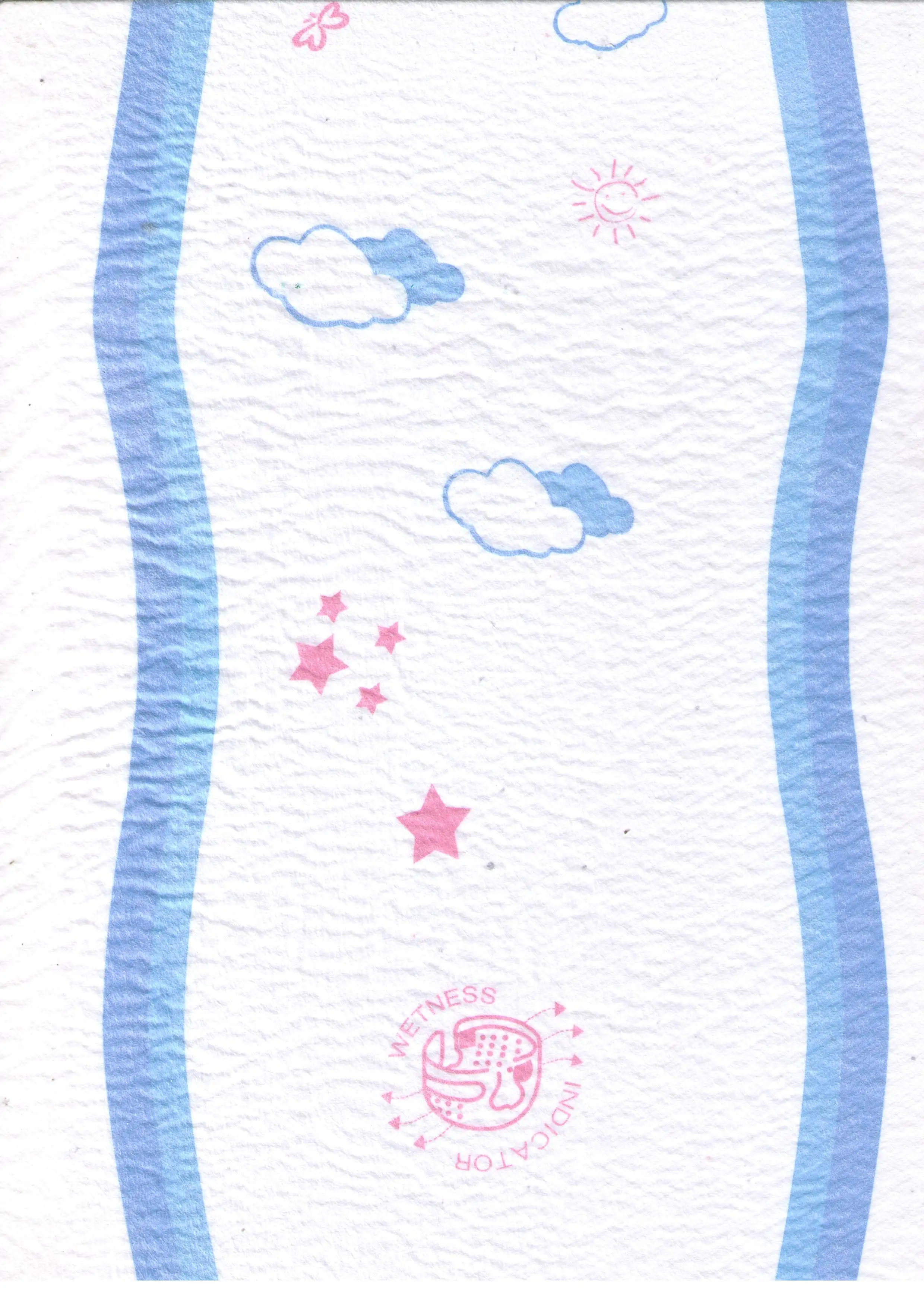 PE Film Sachet Baby Adult Diaper Sanitary Napkin Panty Liner Polypropylene Packaging Bag Roll Plastic Wrapping Film 125S-4