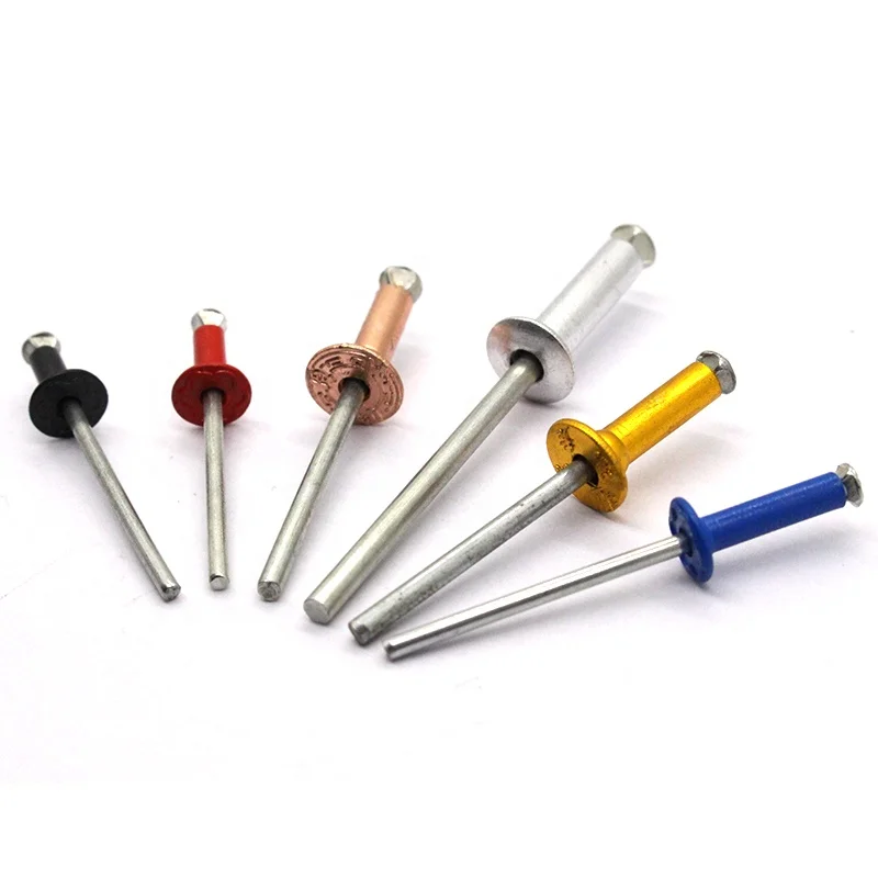 aluminum  csk head golden color peel type Blind POP Rivets solid rivet aluminium blind rivets