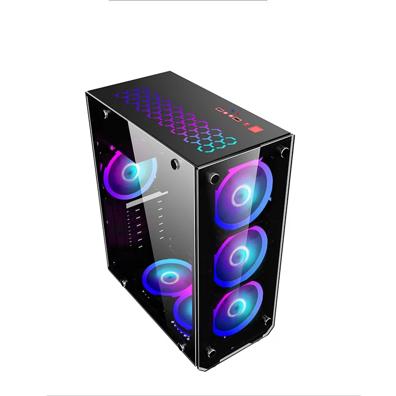 SPCC 0 5 мм блок питания ATX случае игровой компьютер с высокоэффективным вентилятором серьезно