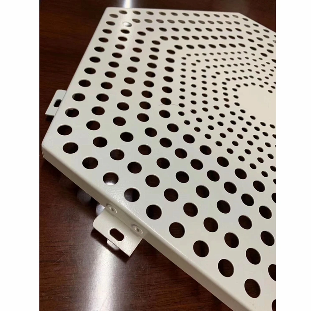 building project solid carved panel decorative hexagonal aluminum perforated metal sheets