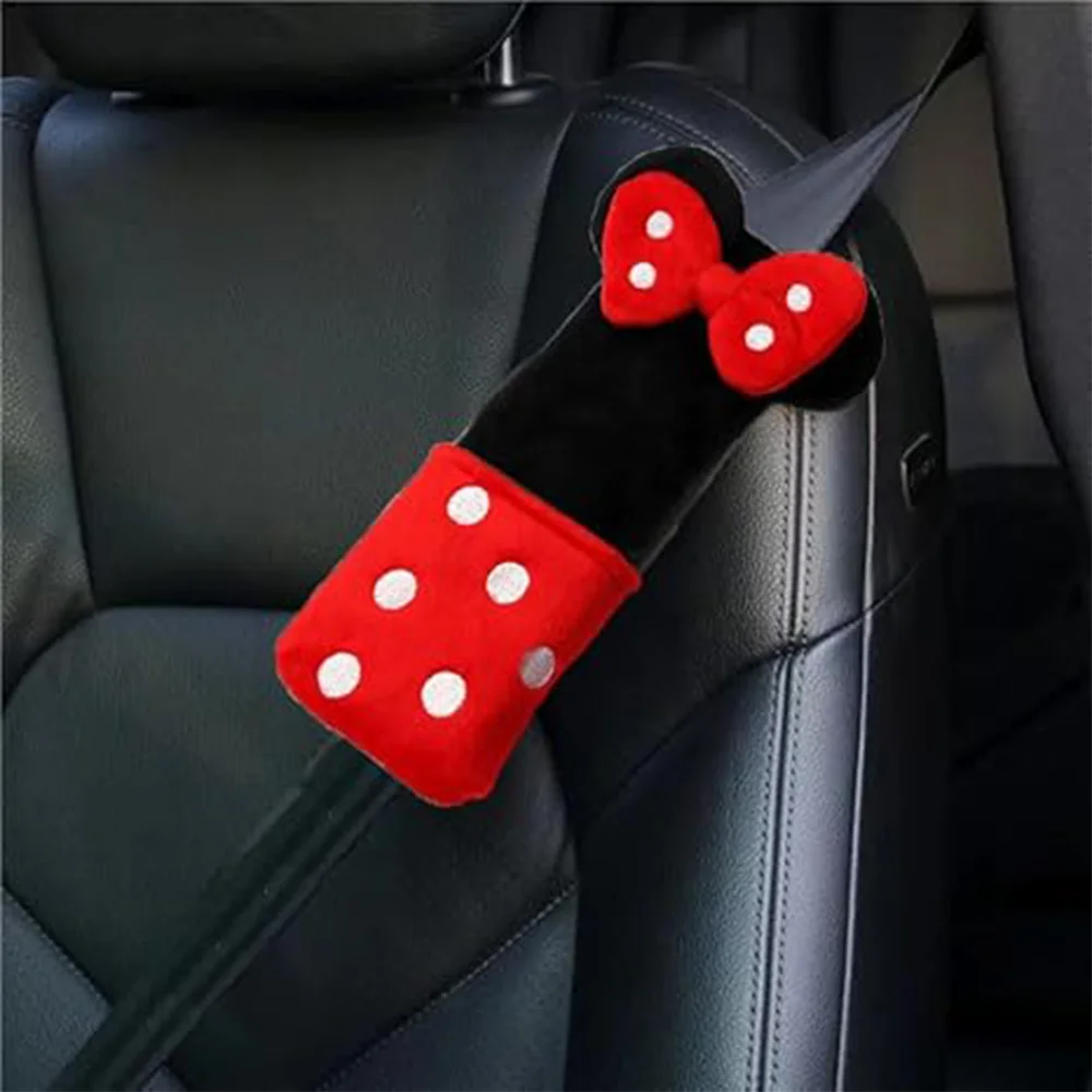 Skin-Friendly Cute Cartoon Car Seat Belt Cover Pads Ultimate Comfortable Seatbelt Pad Children Face Protector