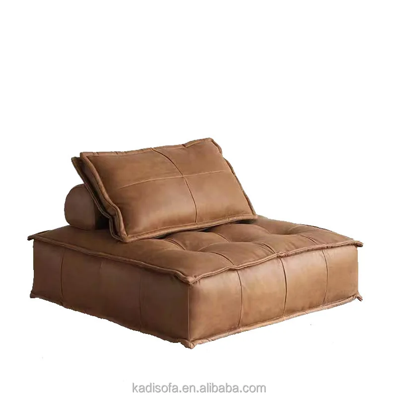 
Postmodernism modern unique Amour Tufted Button Large Square Faux Leather sectional sofa set in living room furniture set 