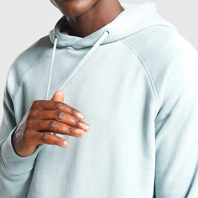  Maxgarment Высококачественная зимняя одежда премиум-качества унисекс 380gsm толстовки оптом простые синие Pima