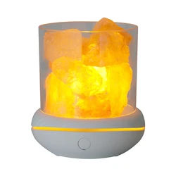 J840 Colorful USB Desktop Aromatherapy Air Purification Fragrance Diffuser LED Night Light Salt Stone Lamp Humidifier