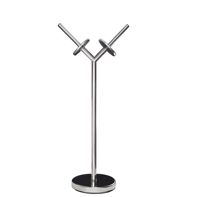 Bag Dispenser Metallic Stainless Steel High Quality Design Floor Standing Supermarket Rolled Plastic Supermaerket Display Silver