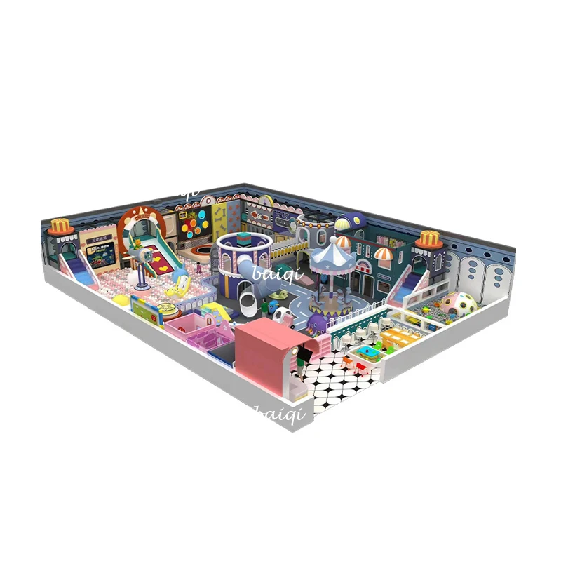 children playground Plastic Slide soft play equipment baby ball pool Kids Indoor Playground Play Center Manufacturer