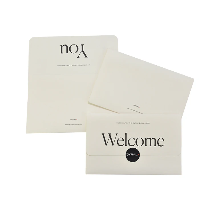 Fashion Custom Printed Folding Invitation Card Holder Thank You Card Envelopes for Invitation Cards