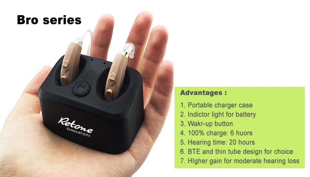 Chinese new MINI hearing rechargeable BTE digital hearing aid with wireless which are similar to hearing assist