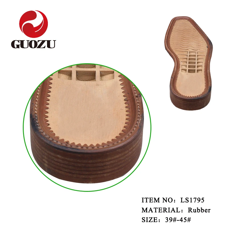 Handmade Men Dress Shoes Business Brand Rubber Shoe Sole